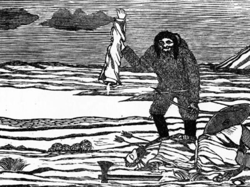 ILUSTRACE Árona z Hůry „O Igimarasussukovi, který jedl své ženy“.
